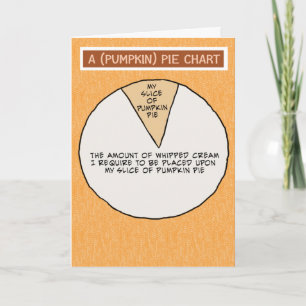 Funny Whipping Cream Pumpkin Paj Thanksgiving Kort