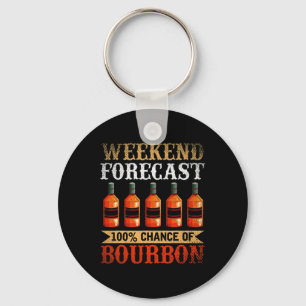Funny Whiskey Drunk Helg prognos 100 % Chance O Nyckelring