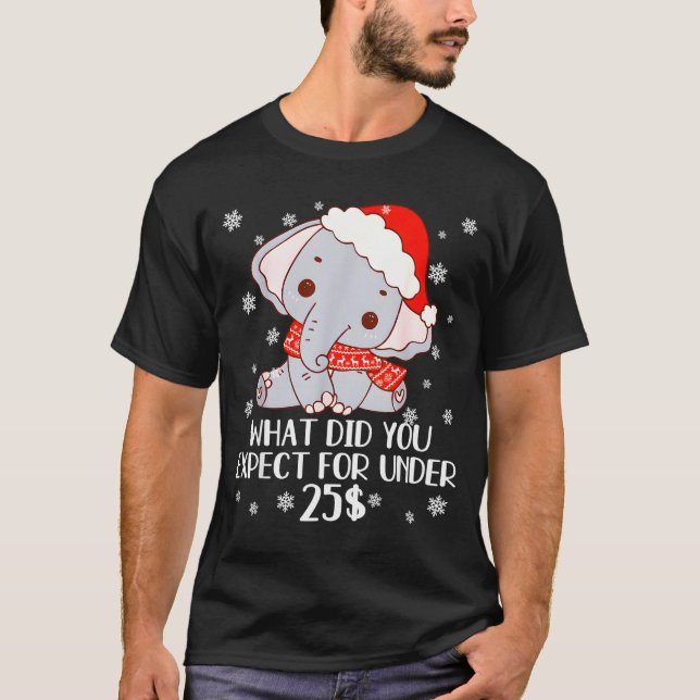 Funny White Elephant Pjs For Adults Under 15 20  T Shirt (Framsida)