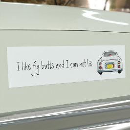 Funny White Figaro Car Bumper Sticker Bildekal