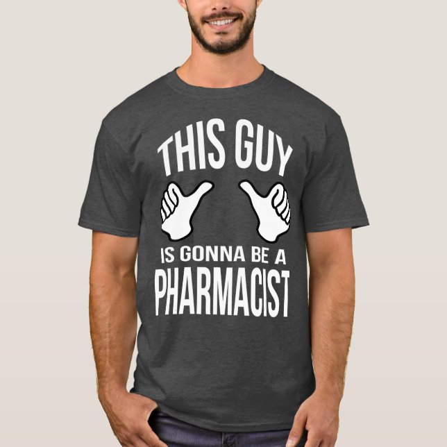 Funny White Jackar Ceremony Gift Pharmacy Student T Shirt (Framsida)