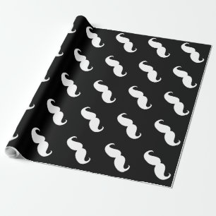 Funny White Mustache Presentpapper