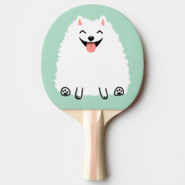 Funny White Pomeranian Pingisracket