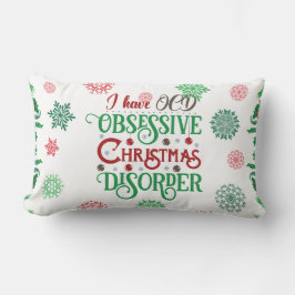 Funny White, Red och Grönt Dekorativ kudde