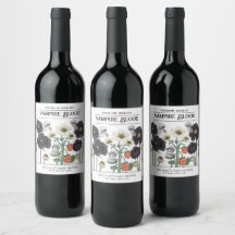 Funny White Vampire Blood Halloween Baby Shower