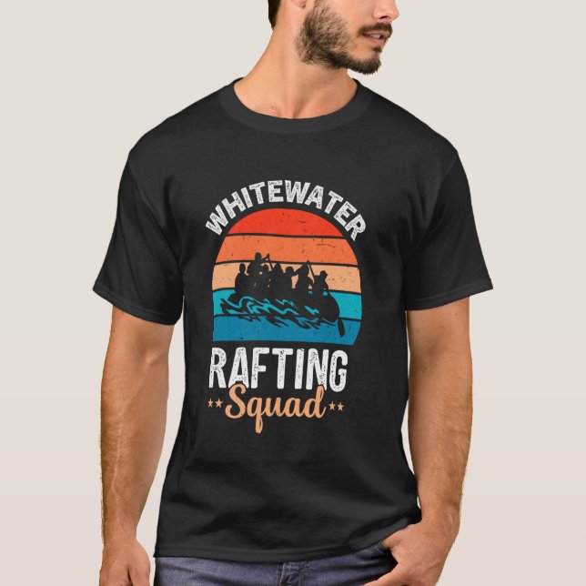 Funny Whitewater Raft Guide Design for Whitewater T Shirt (Framsida)