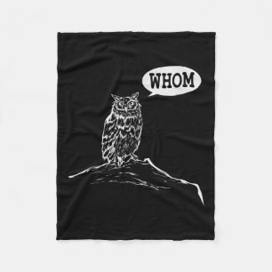 Funny Whom Uggla Grammar Englieacher Fleecefilt