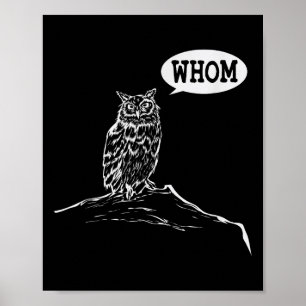 Funny Whom Uggla Grammar Englieacher Poster