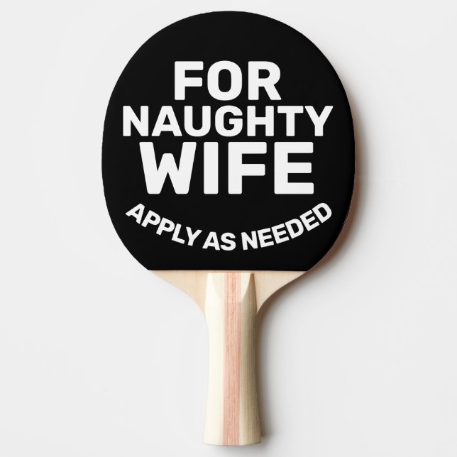 FUNNY WIFE PING PONG PADDLE PINGISRACKET (Framsidan)