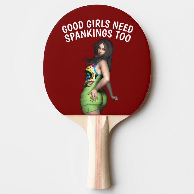 FUNNY WIFE PING PONG PADDLE PINGISRACKET (Framsidan)