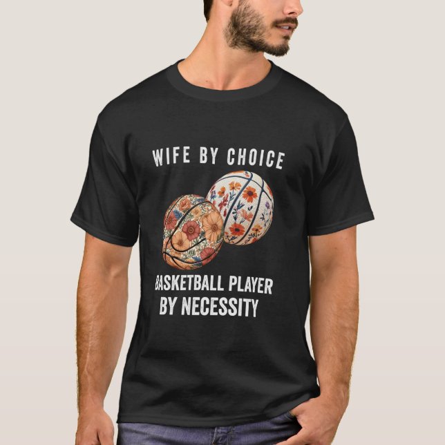 Funny WildblommBoho Aesthetic for Wife Basketbal T Shirt (Framsida)