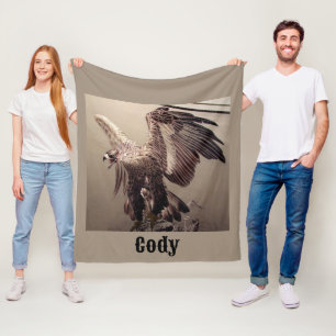 Funny Wildlife Bird Patriotic American Eagle Fleecefilt