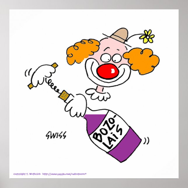 Funny Wine Tasting Party Poster (Framsidan)