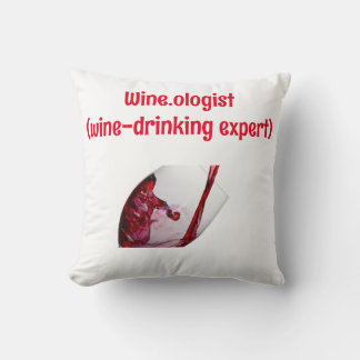 Funny Wine-Themed  Kudde