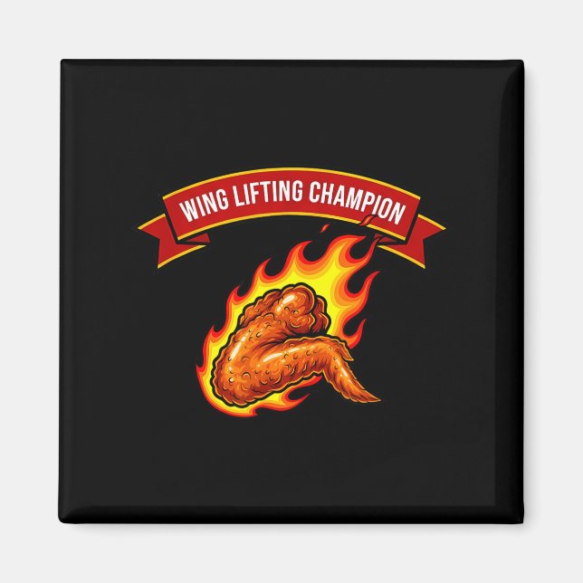 Funny Wing Lifting Chamon  Magnet (Framsidan)