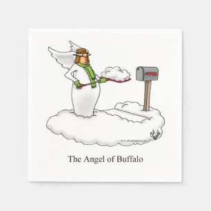Funny Winter Buffalo Cocktail Napkins Pappersservett