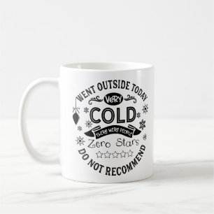 Funny Winter-Helgdag-citat Kaffemugg