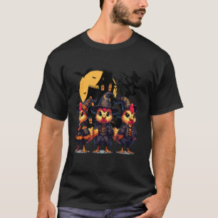 Funny Witch Chicken Halloween Spooky Season T Shir Shirt