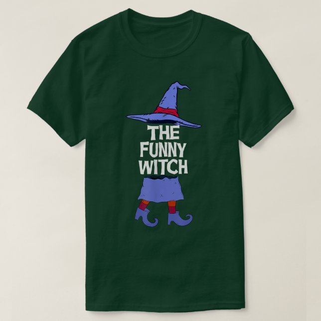 Funny Witch Matching Family Group Halloween fest T Shirt (Design framsida)