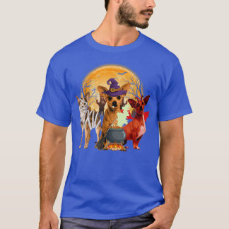 Funny Witch Mummy Djävulen Chihuahua Hundägare Lyc T Shirt