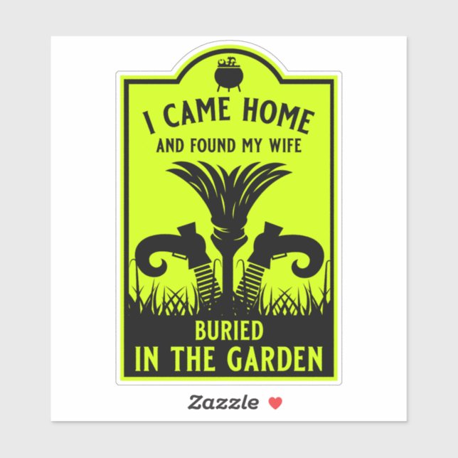 Funny Witch Wife Klistermärken (Ark)