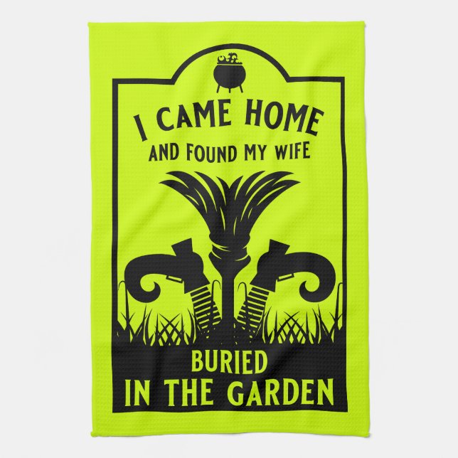 Funny Witch Wife Kökshandduk (Vertikal)