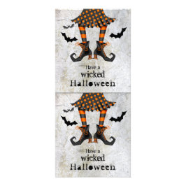 Funny Witches Ben Wicked Halloween Reklamkort