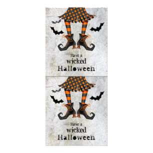 Funny Witches Ben Wicked Halloween Reklamkort