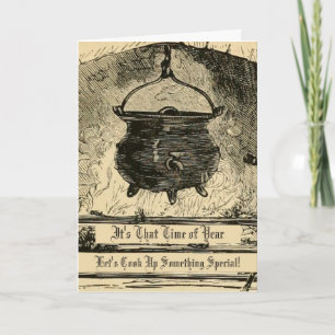 Funny Witches Cauldron Happy halloween-kort Kort