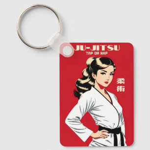 Funny Witty Ju-Jitsu BJJ MMA Martial Arts Humor Nyckelring