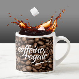 Funny Witty Pun Caffeino Royale Espressomugg