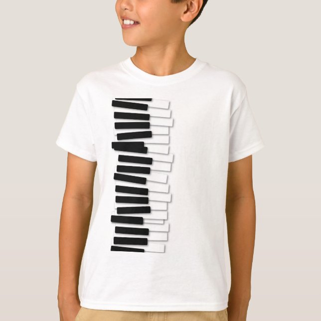 Funny Wobly Piano Tangentbord - Pianist & Musician T Shirt (Framsida)