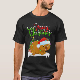 Funny Wombat Animal Lover Julafton Lighting Wombat T Shirt