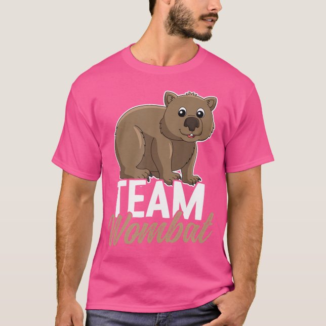 Funny Wombat Say Wombats T Shirt (Framsida)