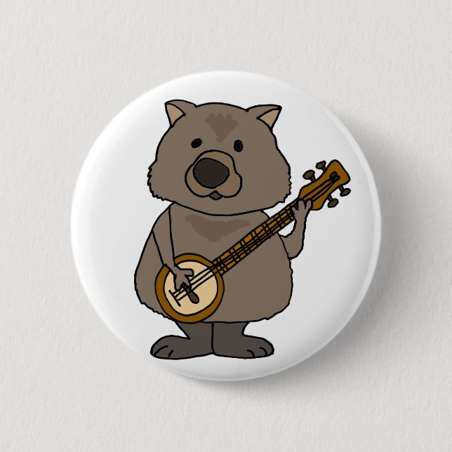 Funny Wombat spelar Tecknaden Banjo Knapp (Framsida)
