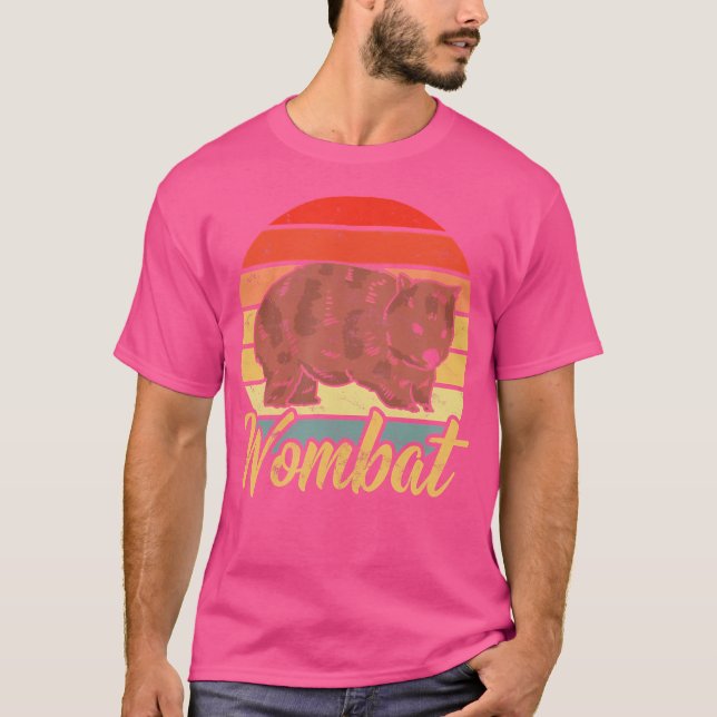 Funny Wombat T Shirt (Framsida)