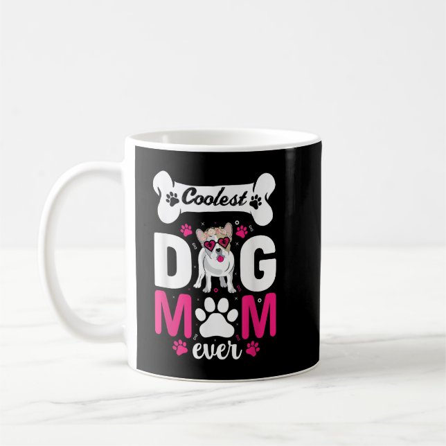 Funny Womens Boxer Hund Kaffemugg (Vänster)