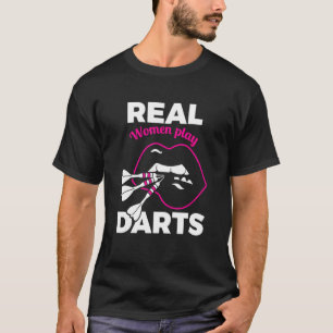 Funny Womens Darts Female Amateur Pub Pub Dart Pla T Shirt