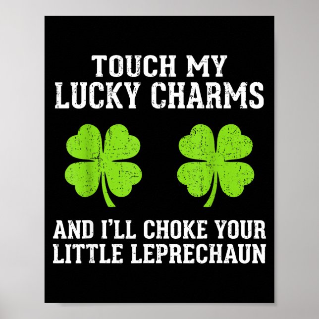 Funny womens st patrick's day irish shamrock st poster (Framsidan)