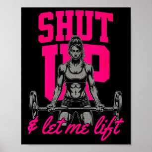 Funny Women's Weightlift Bodybuilding Muscle Sa Poster
