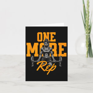 Funny Women's Weightlift Reps Bodybuilding Musc Kort