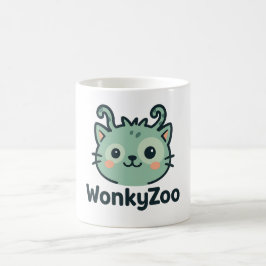 Funny Wonky Cat Coffee Mugg | Wonky Zoo