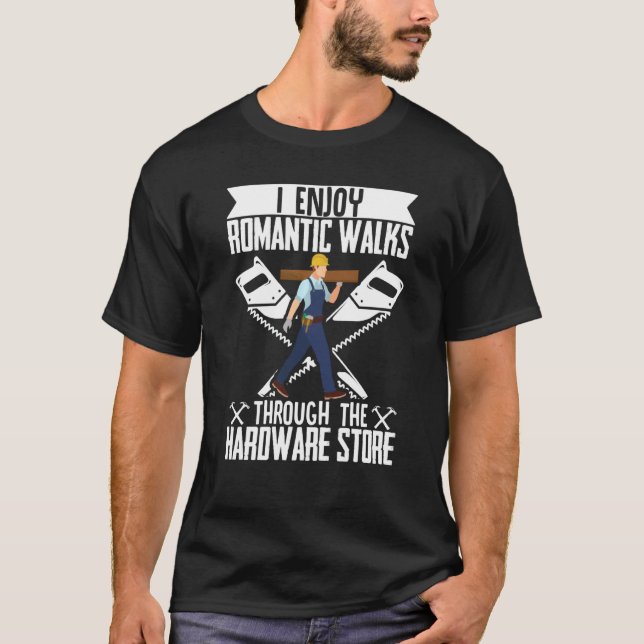Funny Woodworking Pappa Carpenter I Enjoy Romantic T Shirt (Framsida)