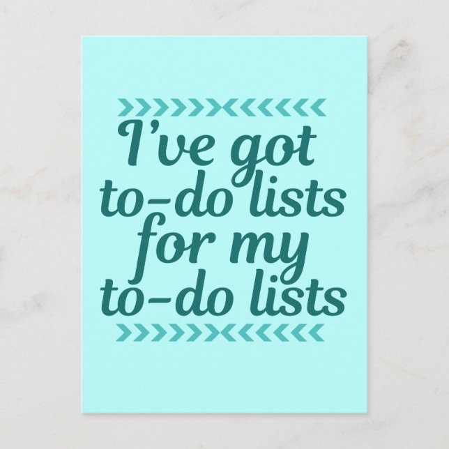 Funny Workaholny Vykort (Framsida)