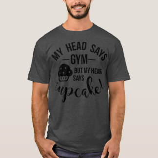 Funny Workout Exercise Gym Cuptårta Diet Dam Gif T Shirt