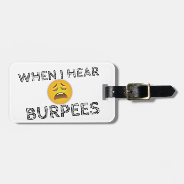 Funny Workout Gym Humor Bagagebricka (Horisontell Framsida)