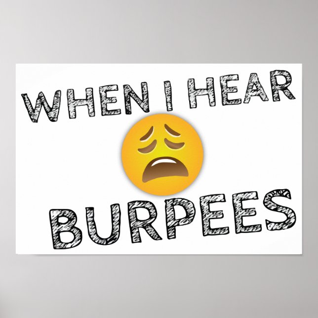 Funny Workout Gym Humor Poster (Framsidan)