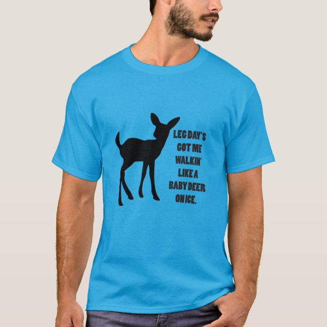 Funny Workout Gym Humor Tee Shirt (Framsida)