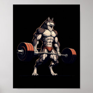 Funny Workout Gym Jokes Tee Bodybuilding Fitness Poster