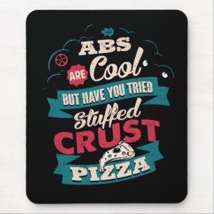 Funny Workout Humor, Abs vs. Pizza, Novelty för bu Musmatta